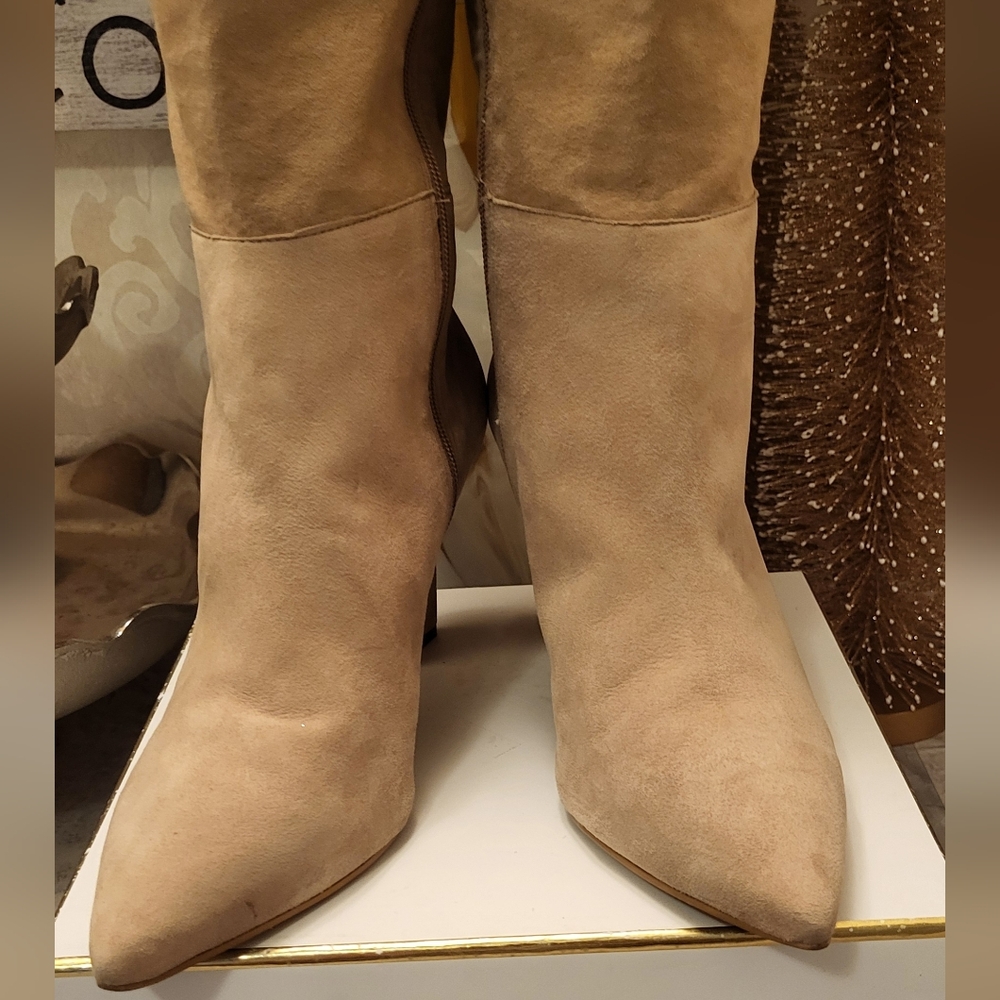 Vince Camuto Beige Heeled Boots - Picture 5 of 16